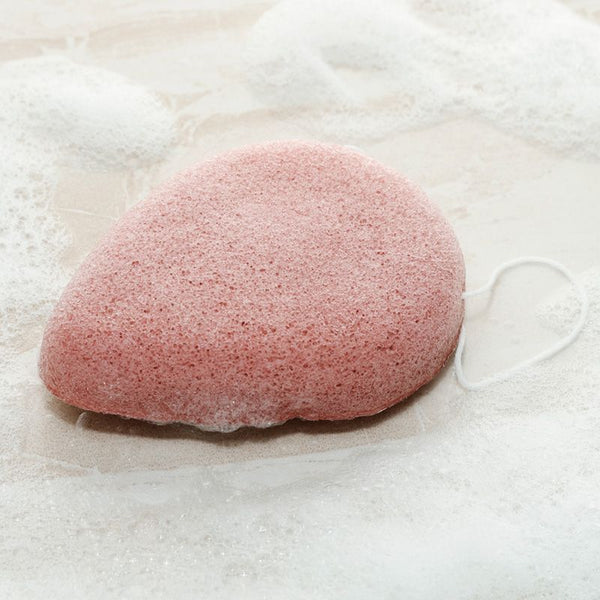 Vegan Pure Konjac Cleansing Sponge With Red Clay