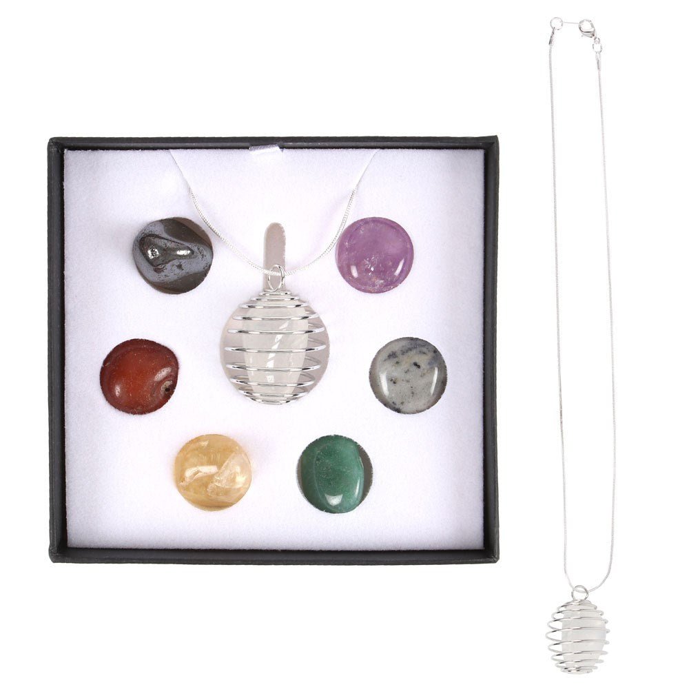 Chakra Crystal Pendent Necklace Kit - Brinsley Animal Rescue Shop