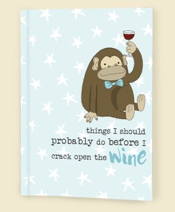 Crack Open The Wine A6 Notebook - Brinsley Animal Rescue Shop
