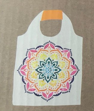 Floral Print Foldable Shopper Bag Made From Recycled Plastic Bottles - Brinsley Animal Rescue Shop