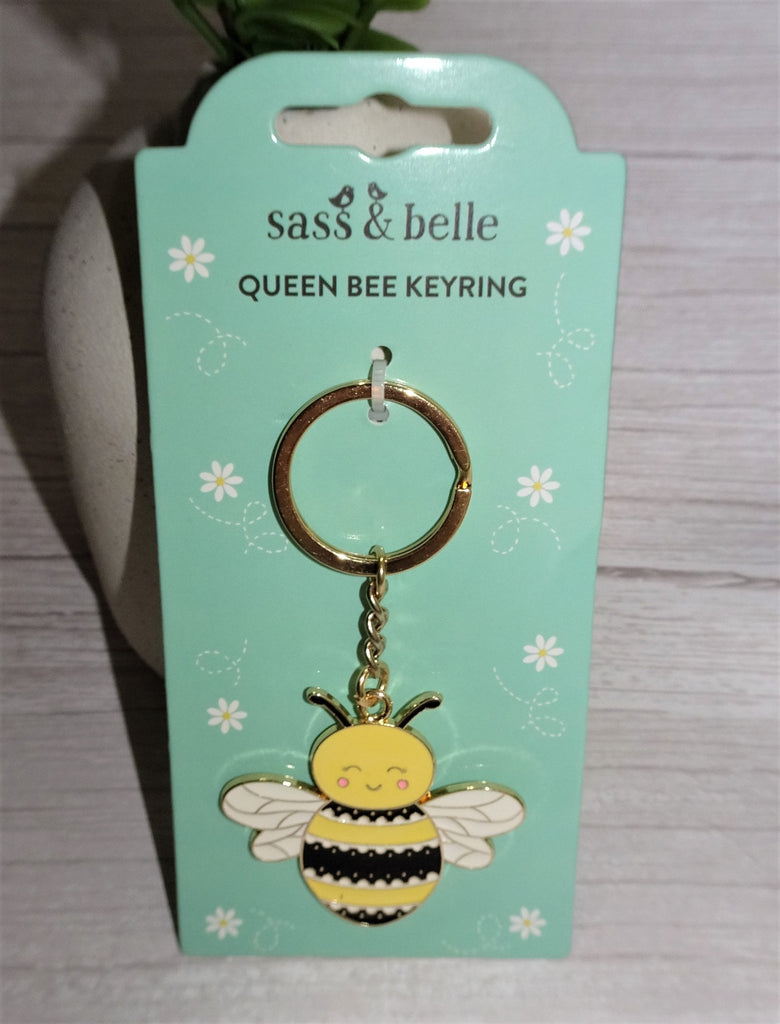 Happy Bee Keyring By Sass & Belle - Brinsley Animal Rescue Shop