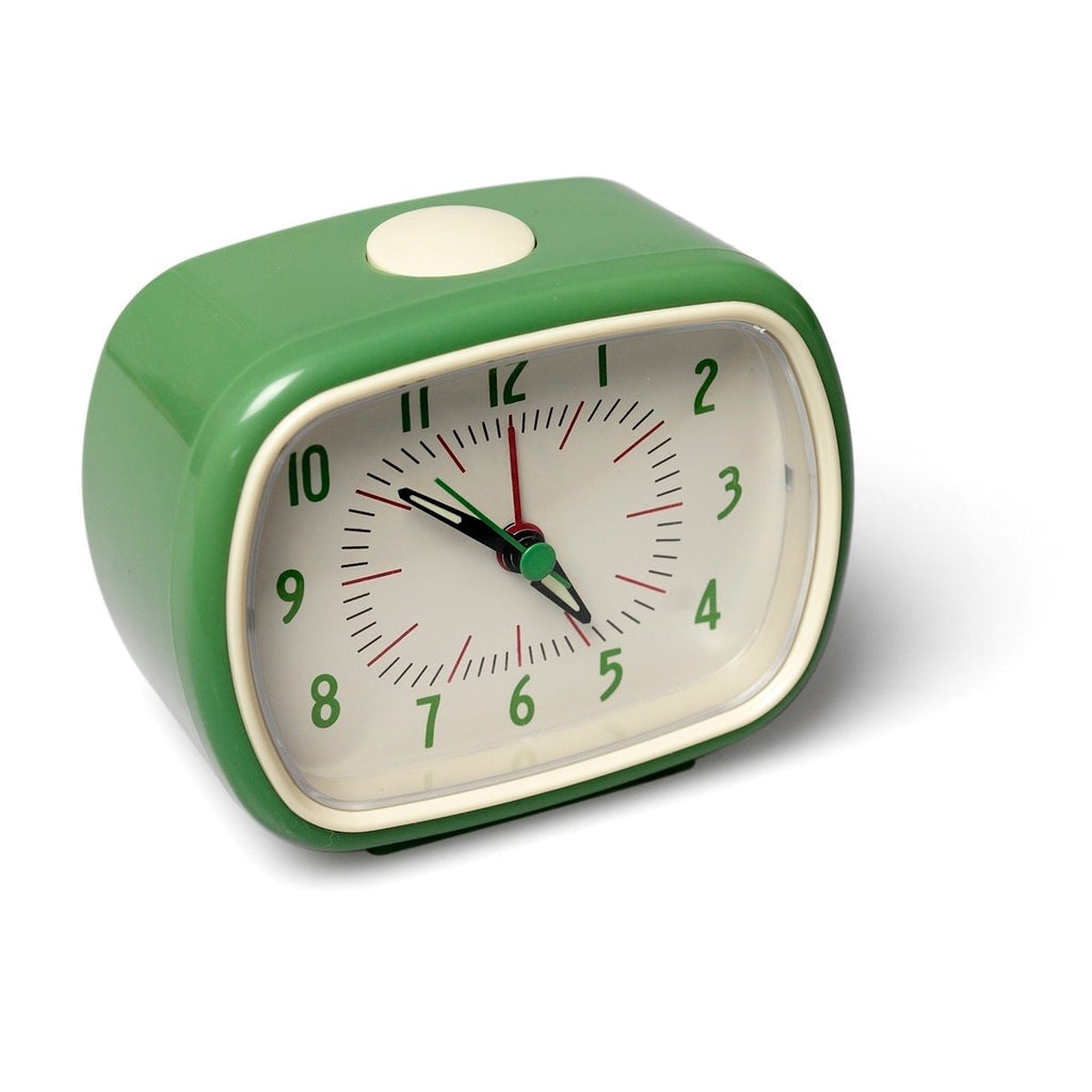 Retro Alarm Clock - Green - Brinsley Animal Rescue Shop